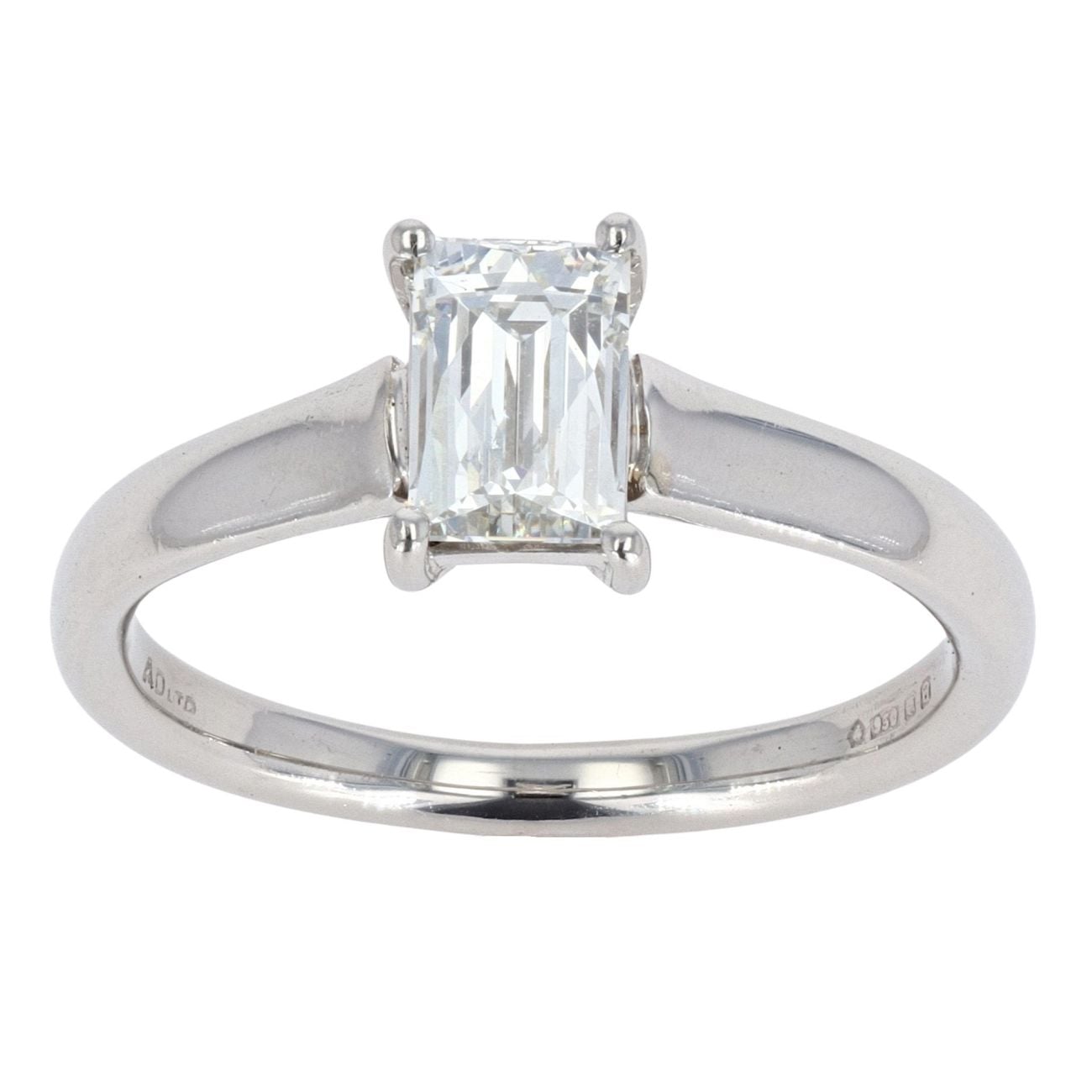 Platinum 0.76cts Tycoon Cut Diamond Solitaire Ring