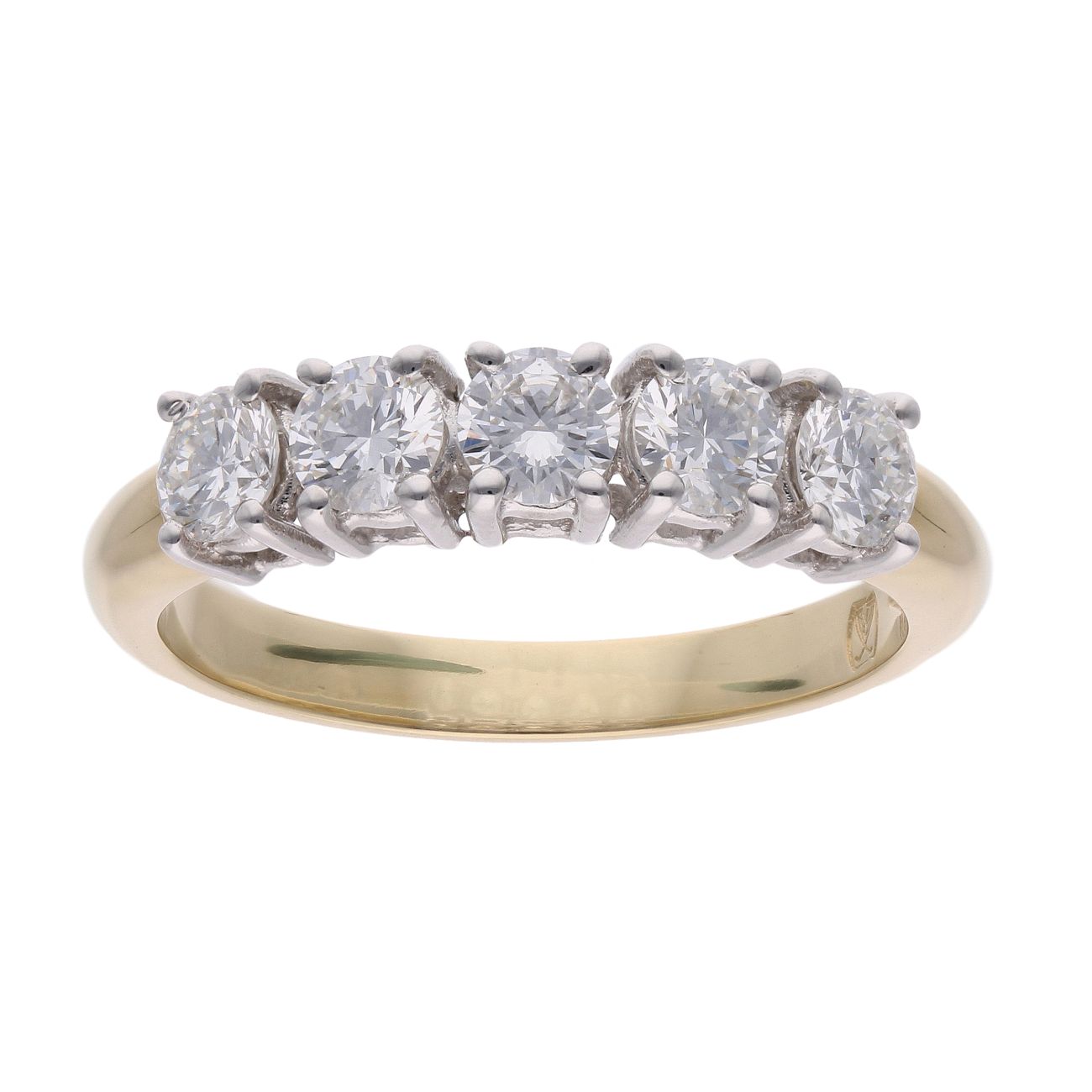 18ct Yellow And White Gold 1ct Diamond Ring