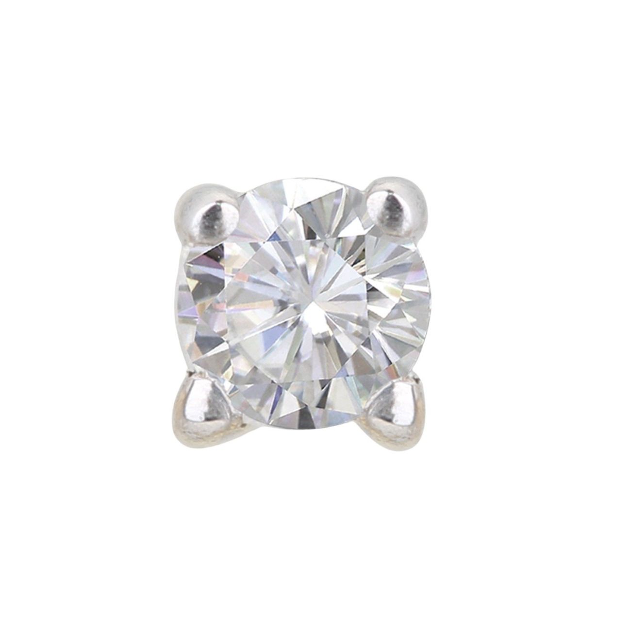 9ct Yellow Gold Round Diamond Solitaire Stud Earrings