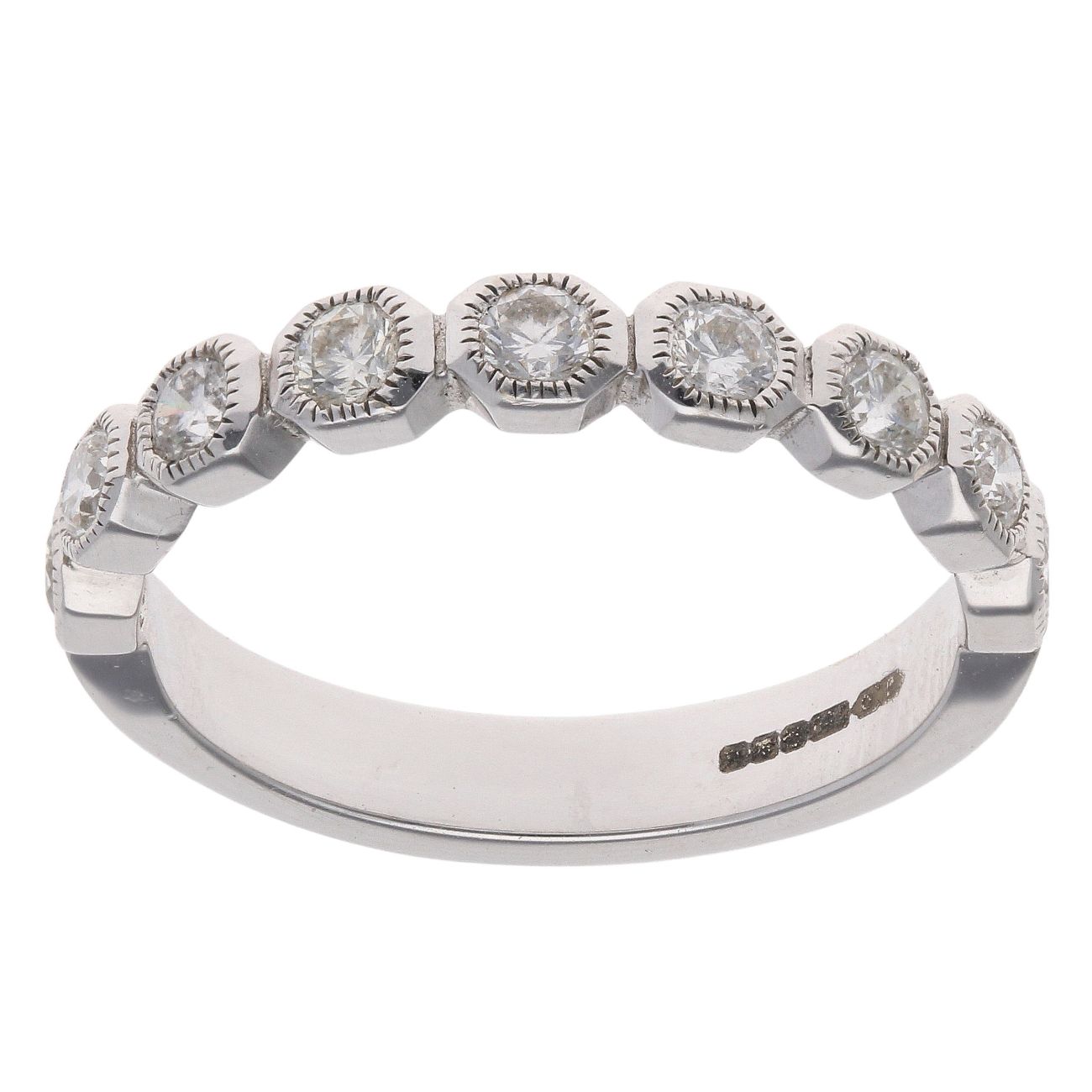 18ct White Gold 0.50ct Brilliant Cut Diamond Ring