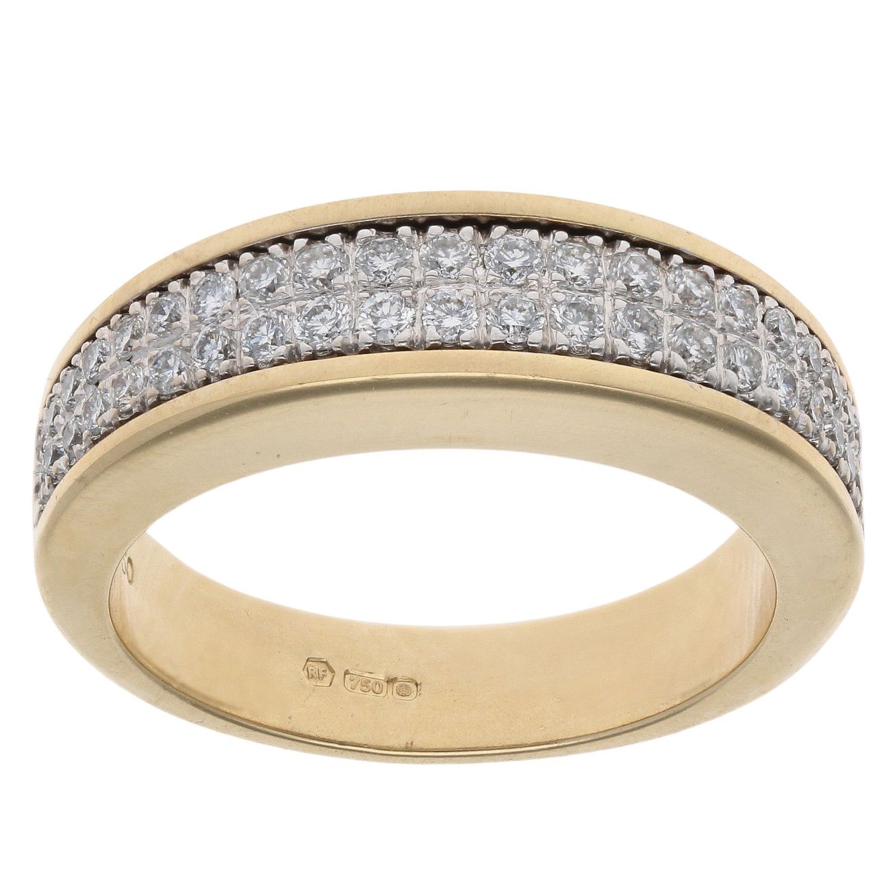 18ct Yellow Gold 0.35ct Brilliant Cut Diamond Cluster Ring