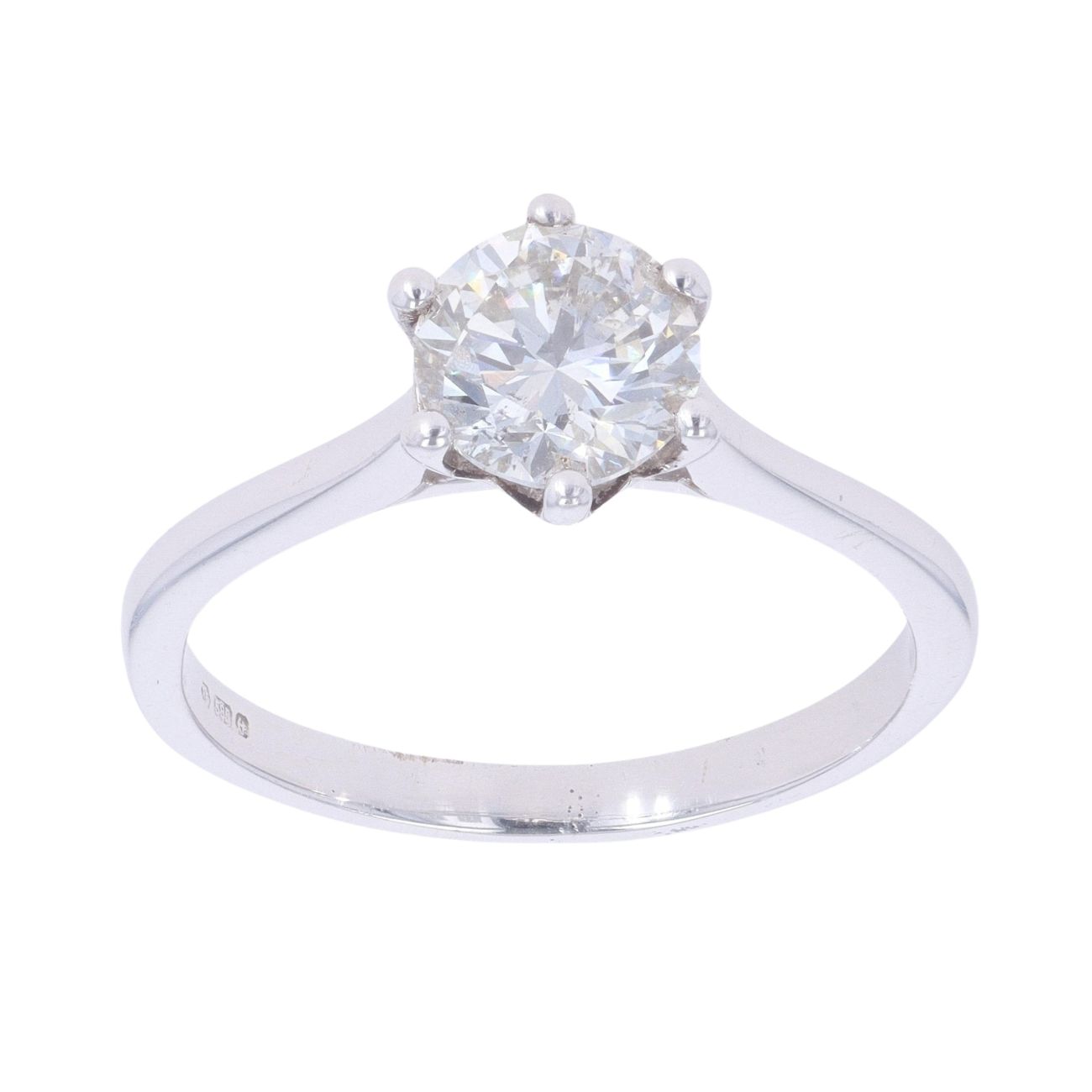 14ct White Gold 0.95ct Diamond Solitaire Ring