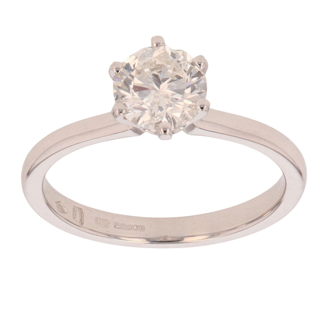 18ct White Gold 1.00ct Diamond Solitaire Ring