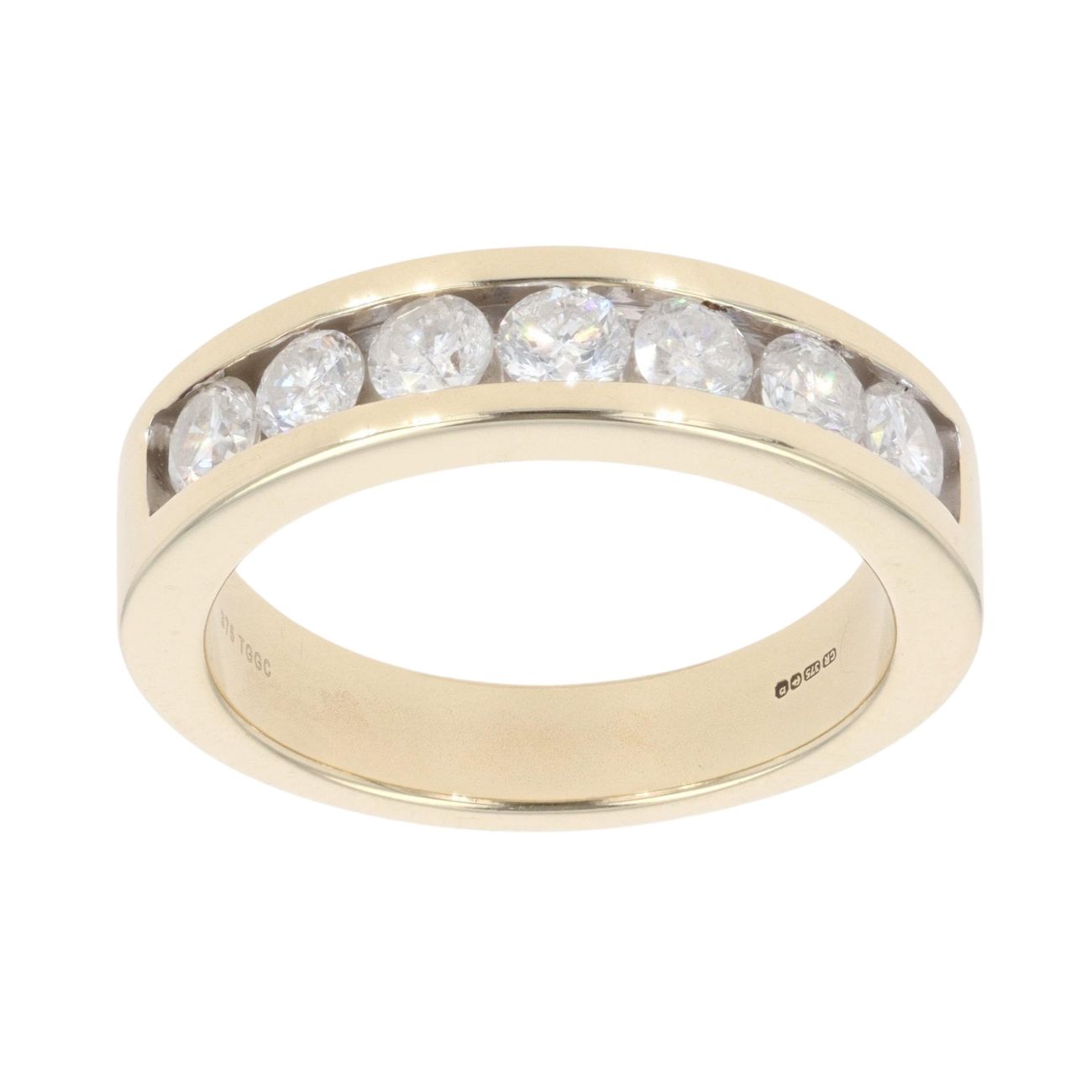 9ct Yellow Gold 0.70ct Brilliant Cut Diamond Eternity Ring