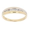 18ct Yellow And White Gold 0.18ct Diamond Half Eternity Ring
