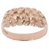 9ct Rose Gold Two Row Keeper Ring