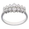 9ct White Gold 1.66ct Brilliant Cut Diamond Cluster Ring