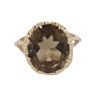9ct Yellow Gold Smokey Quartz Single Stone Ring