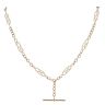 9ct Yellow Gold T-Bar Fancy Chain 18"