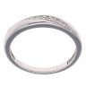 18ct White Gold 0.05ct Diamond Crossover Ring