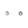 9ct Yellow Gold Pawprint Stud Earrings