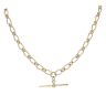 9ct Yellow Gold Fancy T-Bar Chain 20"