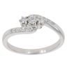 18ct White Gold 0.25ct Brilliant Cut Diamond Trilogy Ring