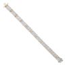 9ct Yellow Gold 3.85ct Brilliant Cut Diamond Bracelet 7.5"