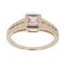 9ct Yellow Gold Cubic Zirconia Single Stone Ring