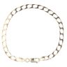 9ct Yellow Gold Square Curb Bracelet 8"