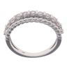 Silver Cubic Zirconia Twist Ring by Icesia
