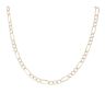 9ct Yellow And White Gold Figaro Chain 20"