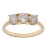 18ct Yellow Gold 1.00ct Diamond Trilogy Ring