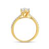 22ct Yellow Gold Solitaire Ring with Cubic Zirconia