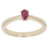 9ct Yellow Gold Ruby Solitaire Ring