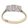 18ct Yellow Gold 0.10ct Diamond Trilogy Ring
