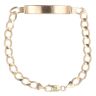 9ct Yellow Gold ID Curb Bracelet 8.5"