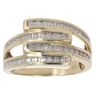 9ct Yellow Gold 0.33ct Brilliant Cut Diamond Crossover Ring