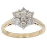 18ct Yellow Gold 0.75ct Brilliant Cut Diamond Cluster Ring