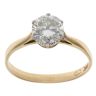 18ct Yellow Gold And Platinum 1.00ct Brilliant Cut Diamond Solitaire Ring