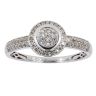 9ct White Gold 0.47cts Diamond Cluster Ring by Anya Belle
