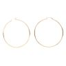 9ct Yellow Gold Plain Hoop Earrings
