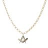 9ct Yellow Gold Masonic Pendant And Chain 20"