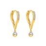 22ct Yellow Gold Hoop Earring with Droplets