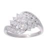 Platinum 0.60ct Diamond Cluster Ring