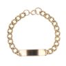 9ct Yellow Gold Curb ID Bracelet 8"