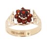 9ct Yellow Gold Garnet Cluster Ring