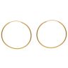 22ct Yellow Gold Plain Hoop Earrings