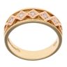 18ct Yellow And Rose Gold 0.20ct Diamond Clogau Queen Elizabeth Ring