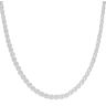 Silver Flat Rosetta Chain 18" By Icesia