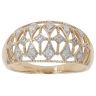 9ct Yellow Gold 0.10ct Diamond and Fancy Ring