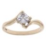 9ct Yellow Gold Cubic Zirconia Solitaire Ring