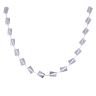9ct White Gold Square Link Fancy Chain 16"