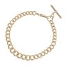 9ct Yellow Gold Albert T-Bar Bracelet 9"