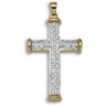 9 Carat Yellow Gold 25pts Diamond Cross
