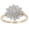 9ct Yellow Gold Cubic Zirconia Cluster Ring