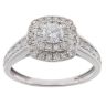 18ct White Gold 0.75ct Brilliant Cut Diamond Cluster Ring