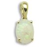 18 Carat Yellow Gold 71pt Opal Claw Set Pendant