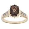 9ct Yellow Gold Smoky Quartz Single Stone Ring