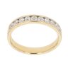 18ct Yellow Gold 0.50ct Brilliant Cut Diamond Half Eternity Ring